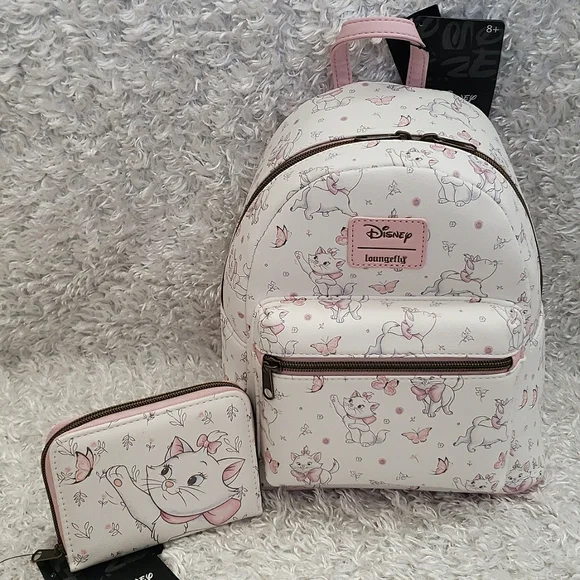 Disney x Loungefly The Aristocats Mini Backpack & Card Wallet NWT DISNEY PARKS ARISTOCATS LOUGNEFLY MINI BACKPACK & WALLET NWT  main image 3